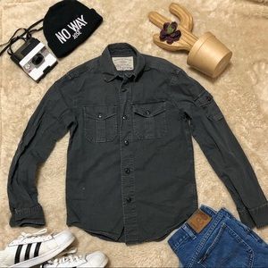 Black Long Sleeve Button Up Shirt